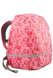Ergobag Regencape Pink mit Schrift